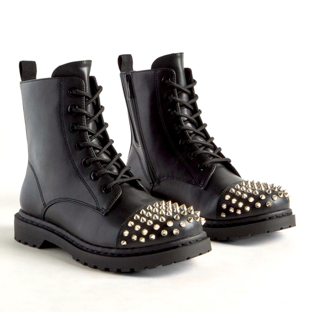 TORRID Stevie studded combat boots